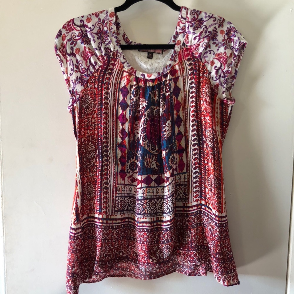 Elephant Print Blouse